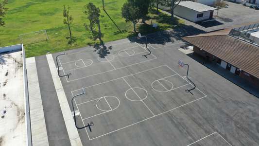 University Park Elementary School Outdoor Basketball Courts in Irvine