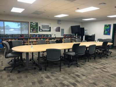 Phoenix Secondary Academy Library in Fresno
