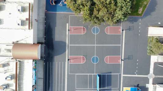 Buford Elementary School Outdoor Basketball Courts in Lennox