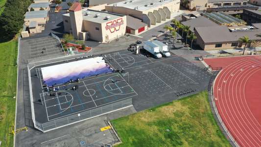 Woodbridge High School Outdoor Basketball Courts in Irvine