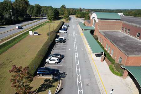 Benefield Elementary School Parking Lot - Main Front in Lawrenceville