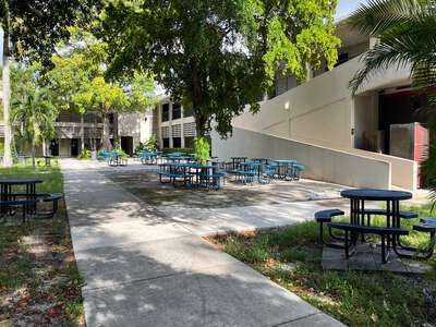 Hialeah Senior High School Courtyard (Original Cafeteria) in Hialeah