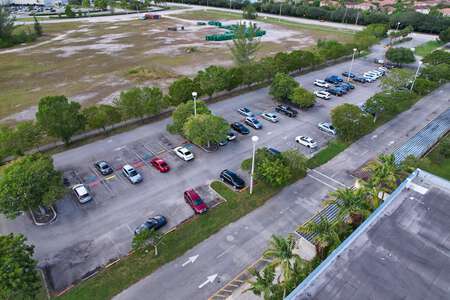 Glades Middle School Parking Lot - West in Miramar