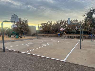 Corrales Elementary School Outdoor Basketball Courts in Corrales