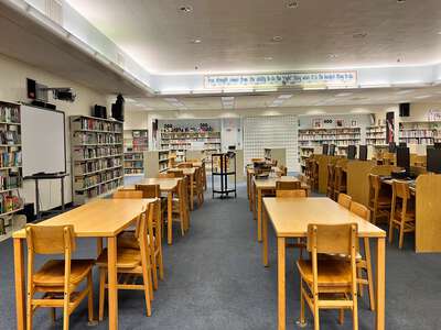 Paul W. Bell Middle School Library in Miami