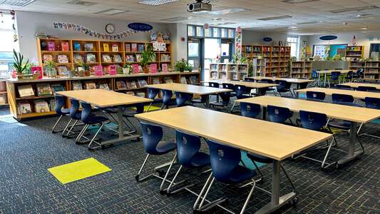 Holland Elementary School Library in Virginia Beach