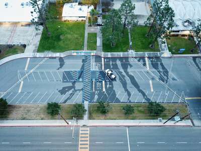 Enders Elementary School Parking Lot in Garden Grove