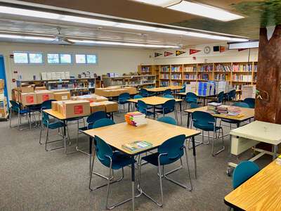 O'Farrell Charter School (K-12) Library in San Diego