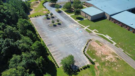 Francis Bradley Middle School Parking Lot - Side in Huntersville 2