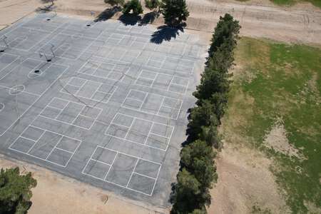 Quail Valley Middle School Tennis Courts in Phelan