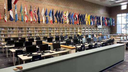 Lake City High School Library in Coeur d' Alene