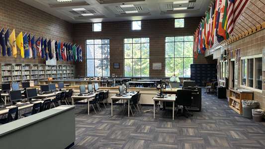 Lake City High School Library in Coeur d' Alene