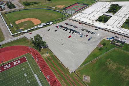 Aldine High School Parking Lot - Back in Houston