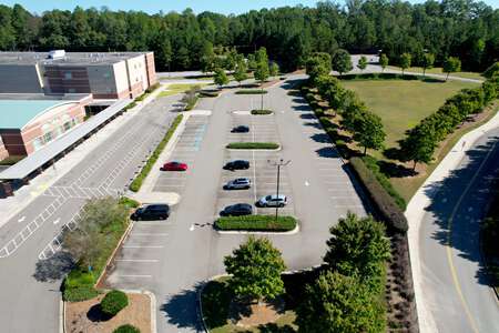 Lanier Middle School Parking Lot - Main Front in Sugar Hill