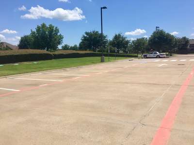 Cora Spencer Elementary School Parking Lot - Front in Mansfield