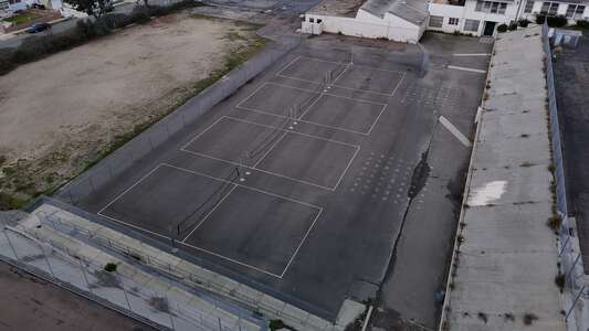 Mann Middle School Volleyball Courts in San Diego
