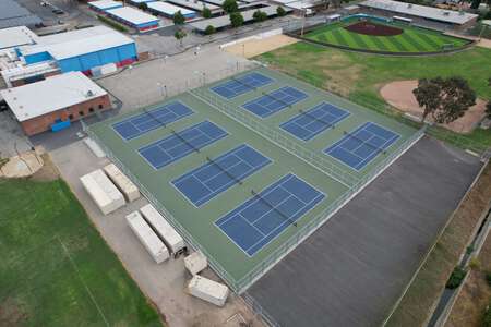 Ganesha High School Tennis Courts in Pomona