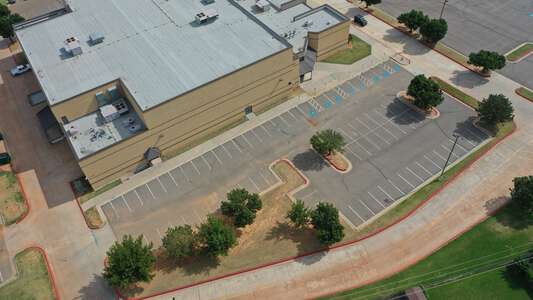 Carl Albert High School Parking Lot - Gym Side Small in Midwest City 2