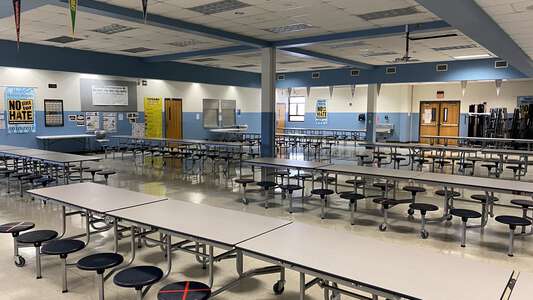 Mendez Middle School Cafeteria in Austin