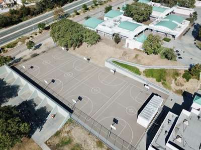 Rancho del Rey Middle School Outdoor Basketball Courts East in Chula Vista