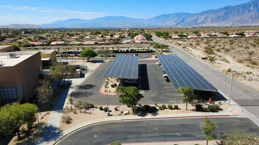 Painted Hills Middle School Parking Lot - Side in Desert Hot Springs 2