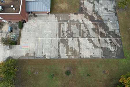 New Castle Elementary School Outdoor Basketball Courts in Virginia Beach