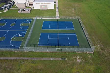 Bayonet Point Middle School Tennis Courts in New Port Richey
