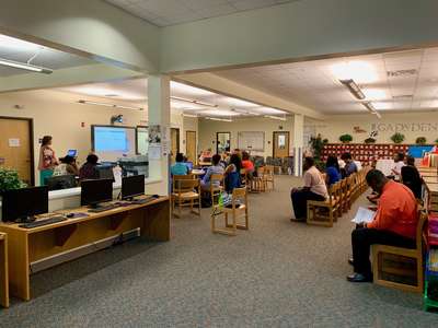 Gadsden Elementary School Library in Savannah