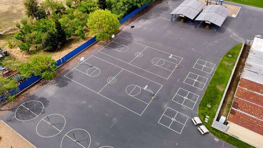 Don Pedro Elementary School Outdoor Basketball Courts in Ceres