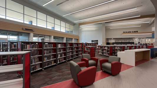Northwest High School Library in Justin