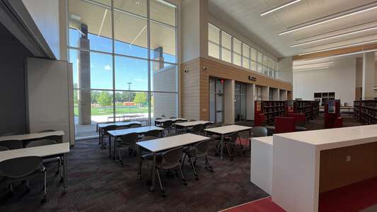 Northwest High School Library in Justin