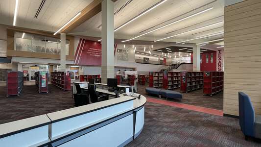 Northwest High School Library in Justin