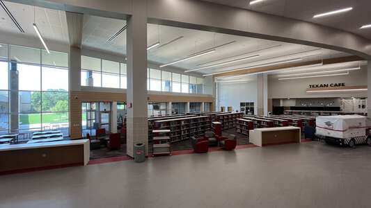 Northwest High School Library in Justin