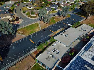 Hillsdale High School Parking Lot - De Monte St. in San Mateo