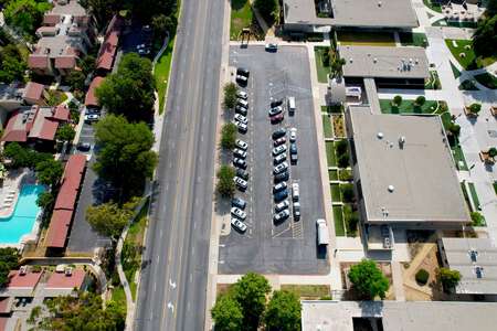 Simi Valley High School Parking Lot - Front in Simi Valley