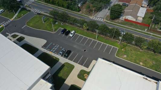Gulf High School Parking Lot - Front in New Port Richey 2