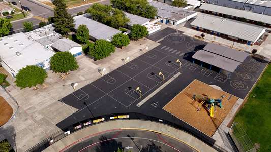 Walter White Elementary School Outdoor Basketball Courts in Ceres