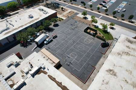 John W North High School Outdoor Basketball Courts in Riverside