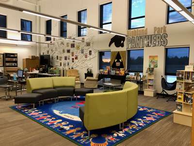 Highland Park Elementary School Library in Stillwater