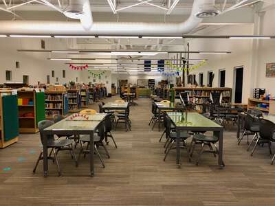 Highland Park Elementary School Library in Stillwater