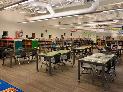 Highland Park Elementary School Library in Stillwater