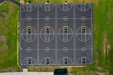 Sinaloa Middle School Outdoor Basketball Courts in Simi Valley