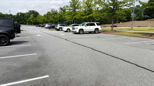 Roberts Elementary School Parking Lot - Main Front in Suwanee