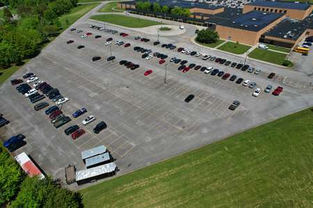 Karns High School Parking Lot - Front in Knoxville