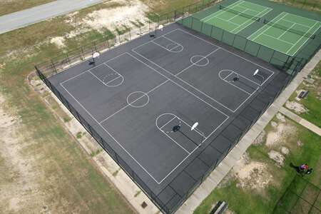 Crayton Middle School Outdoor Basketball Courts in Columbia