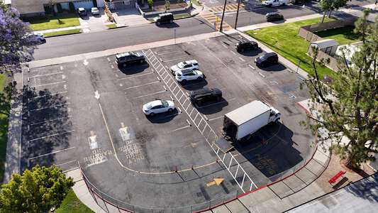 California iInspire Academy Parking Lot in Orange