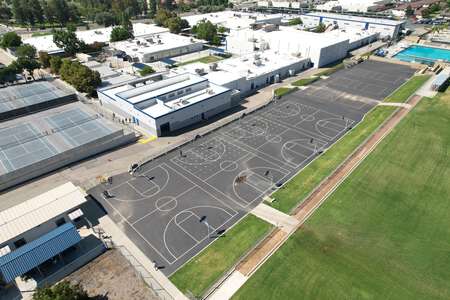 XAlta Loma High School Outdoor Basketball Courts in Rancho Cucamonga