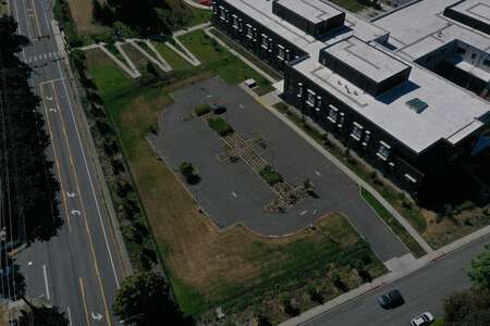Thomas Jefferson High School Parking Lot - Front in Auburn