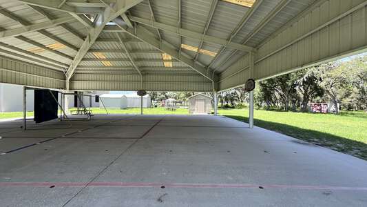 Hudson Primary Academy Outdoor PE shelter in Hudson
