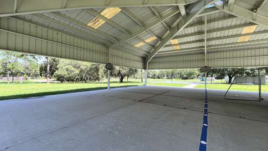 Hudson Primary Academy Outdoor PE shelter in Hudson